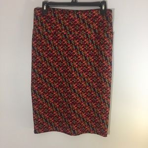 LulaRoe triangle pattern straight skirt